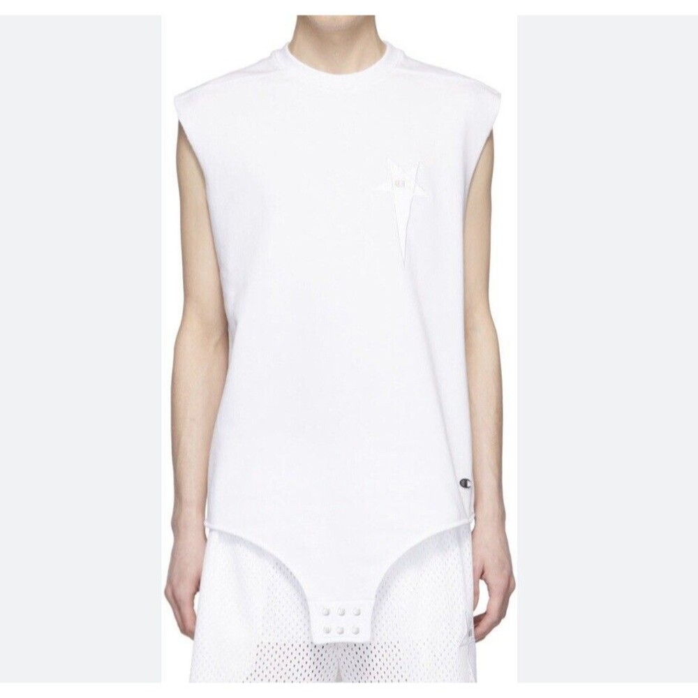 Champion White Sleeveless Shirt